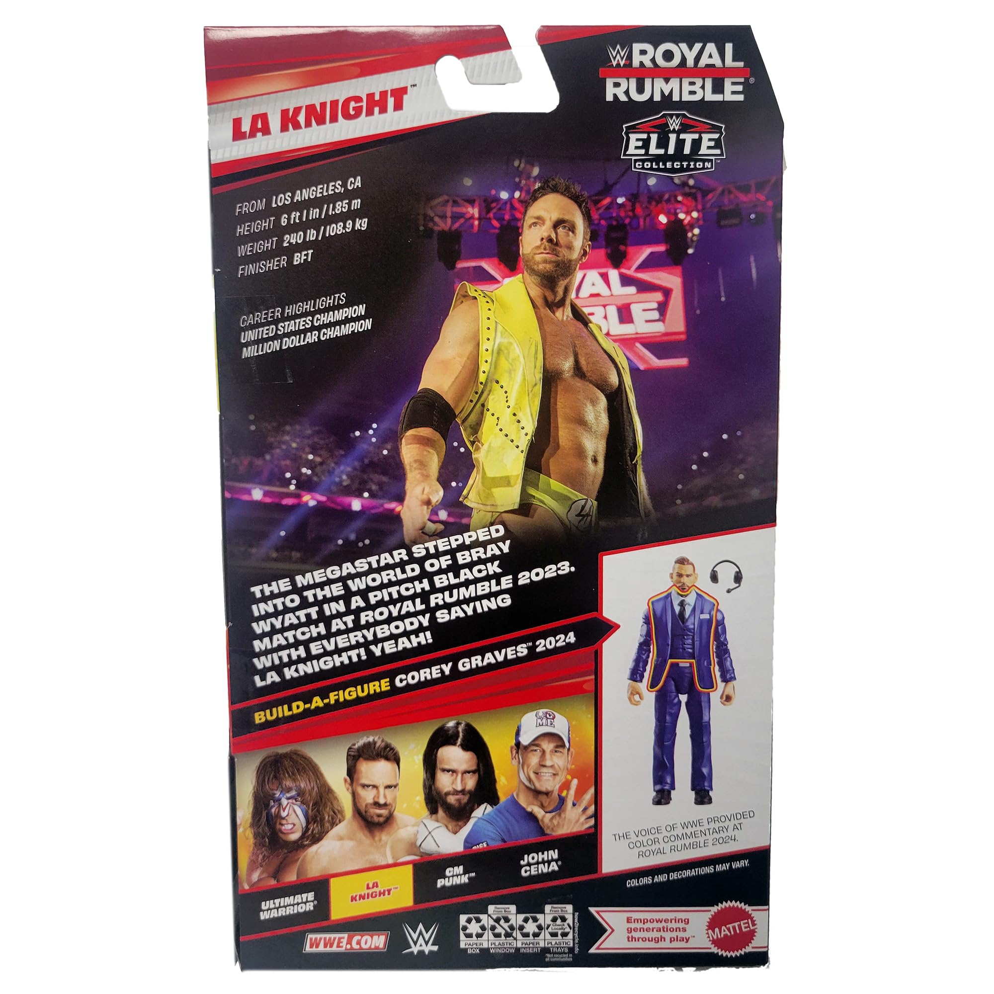 Amazon.com: WWE LA Knight (2023) Elite Royal Rumble 2026 : Toys